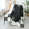 thumbnail image 5 of h Blanket Throw Blanket Soft Warm Portable Plaid Fleece Throw Blanket Shawl Decorative Sofa Blanket Womens Sofa Bed Blanket (Pink), 5 of 7