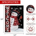 thumbnail image 2 of Christmas Snowman Garden Flag, Christmas Decor Yard Flag 12x18 Double Sided Winter, Snowman Garden Flags Signs Home Decorations Rustic Welcome Outdoor Farmhouse Xmas, 2 of 6