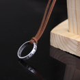thumbnail image 3 of Rings Pendants Cord Chain Necklace [Yue Xinghui] Processed Intellectual Property ZH Vintage Mysterious Ring Necklace Adjustable Leather Rope Necklace ANGGREK Ropa, 3 of 6