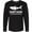 AB-Black, variant on Inktastic Distressed Daddy Shark Long Sleeve T-Shirt