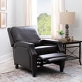 thumbnail image 3 of Powell Hank Faux Leather Push Back Recliner, Chocolate, 3 of 14