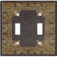 thumbnail image 2 of Metal Light Switch Plate Outlet Cover (French Victorian Frame - Double Toggle), 2 of 2