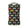 thumbnail image 4 of Yiaed Retro Video Game Print Men's Singlet Vests Summer Running Muscle Tank Tops Gym Undershirt Round Neck Sleeveless for man, 4 of 5