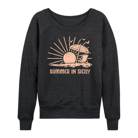 Instant Message - Summer In Sicily - Women's Lightweight French Terry Long Sleeve Shirt