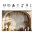thumbnail image 4 of Tela de Fondo de Fotografía de 210x150 cm Tela de Fondo de Fotografía de Atmósfera Interior de Estudio de de Planta Simple,G, 4 of 5