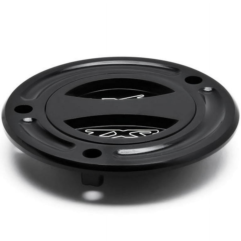 Krator Black Keyless Gas Cap Twist Off Fuel Tank Cap Logo