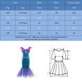 thumbnail image 2 of Mermaid Costume Ariel Dress for Toddler Grils Birthday Party 4T 5T (K52,120CM), 2 of 6