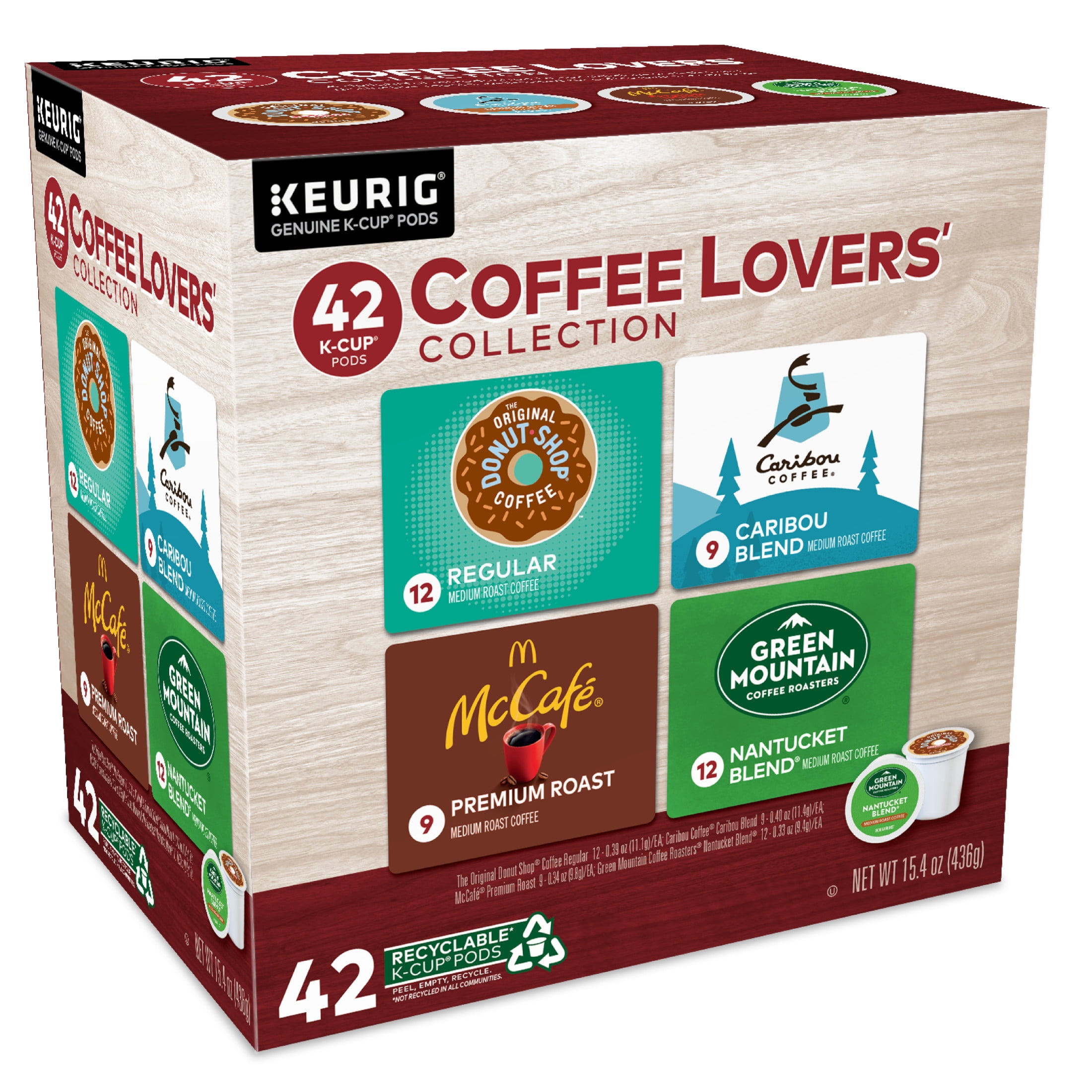 Keurig Coffee Lovers' Collection Variety Pack K-Cup Coffee Pods, 42 Count