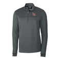 thumbnail image 2 of Men's Cutter & Buck  Gray Louisville Bats Traverse Stripe Stretch Quarter-Zip Pullover Top, 2 of 3