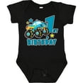 thumbnail image 3 of Inktastic 1st Birthday Monster Truck Boys Baby Bodysuit, 3 of 5