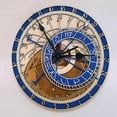 thumbnail image 2 of 12 Inch Prague Astronomical Wall Clock Silent Constellation Quartz Clock Living Room Clock Astronomical Clock Creative Living Room Wall Wall Clock Twelve Constellation Quartz Clock, 2 of 5