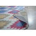 thumbnail image 6 of EORC Multi Hand Knotted WOOL/B.SILK Geometric Modern Sik Knotted Rug, 6' x 9', 6 of 6