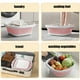 thumbnail image 5 of Collapsible Wash Basin | Portable Folding Dish Pan for Kitchen Sink Camping Laundry | Premium Soft Durable Plastic | Anti-Slip Bottom | 10x10x3.94in | Easy to Clean | 1 Piece | Pink Gray Green, 5 of 6
