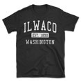 thumbnail image 1 of Ilwaco Washington Classic Established Men's Cotton T-Shirt, 1 of 1