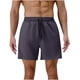 thumbnail image 2 of pstuiky Hombres bajos, Pantalones cortos casuales de verano para hombre, de color liso, con cintura elástica y bolsillo con cordón. Pantalones cortos de entrenamiento, 2 of 6