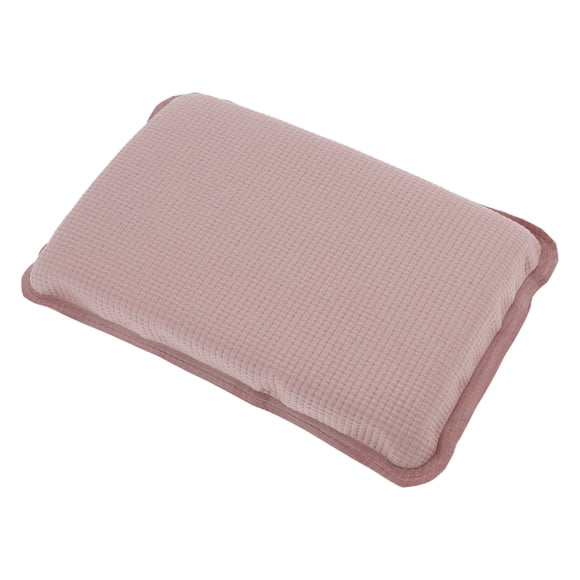 Almohada de baño rectangular única de 1 Pc para cabeza y cuello 11.02"x7.28"x1.97" Rosa