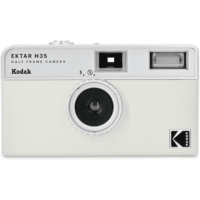 KODAK EKTAR H35 Half Frame Film camera, 35mm, Reusable, Focus-Free, Lightweight, Easy-to-Use (Off-White) (Film & AAA Battery are not Included)