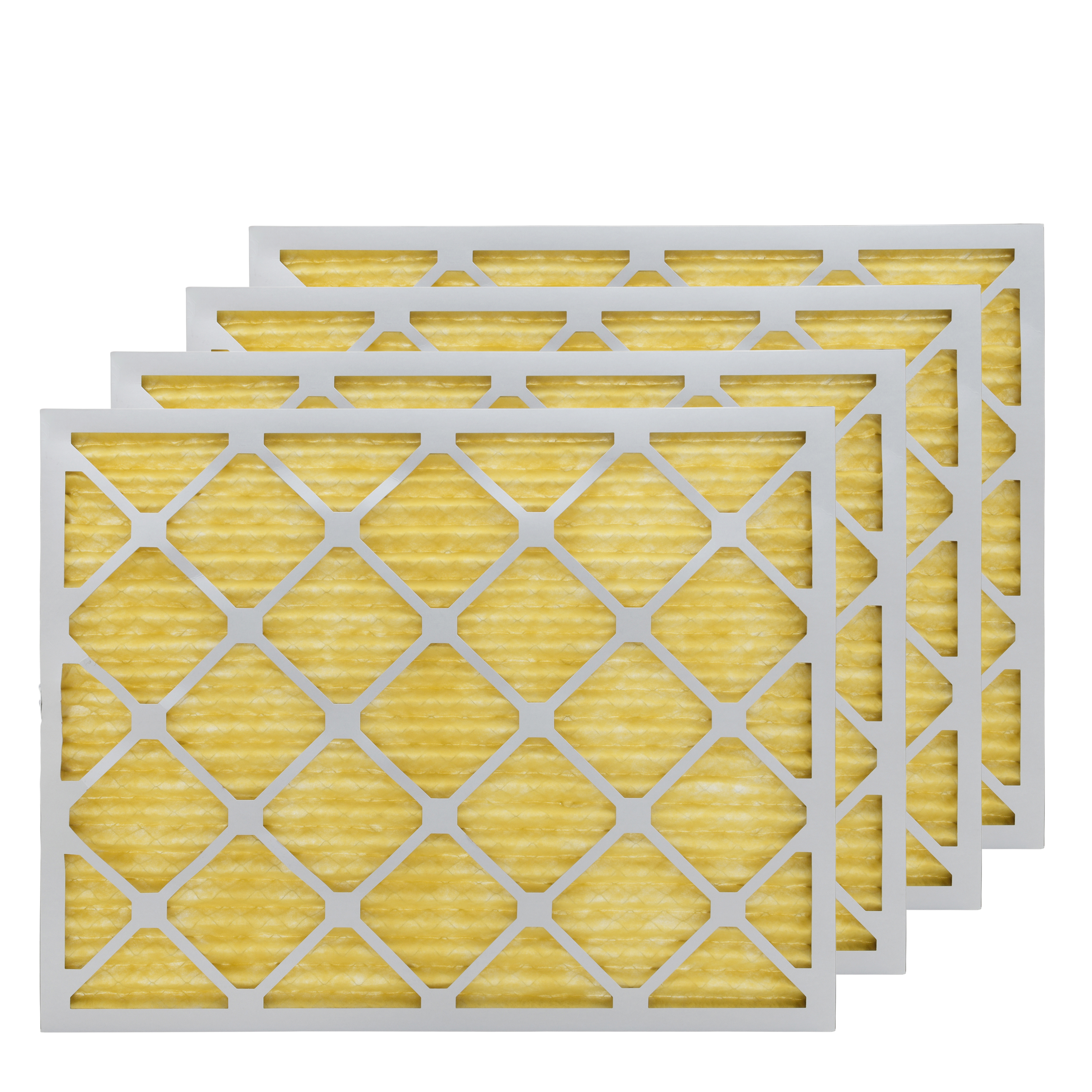 FilterTime 20x25x1 Pleated Air Filter, MERV 11, Allergen Preferred HVAC Furnace Air Filter, 4-Pack, Made in USA