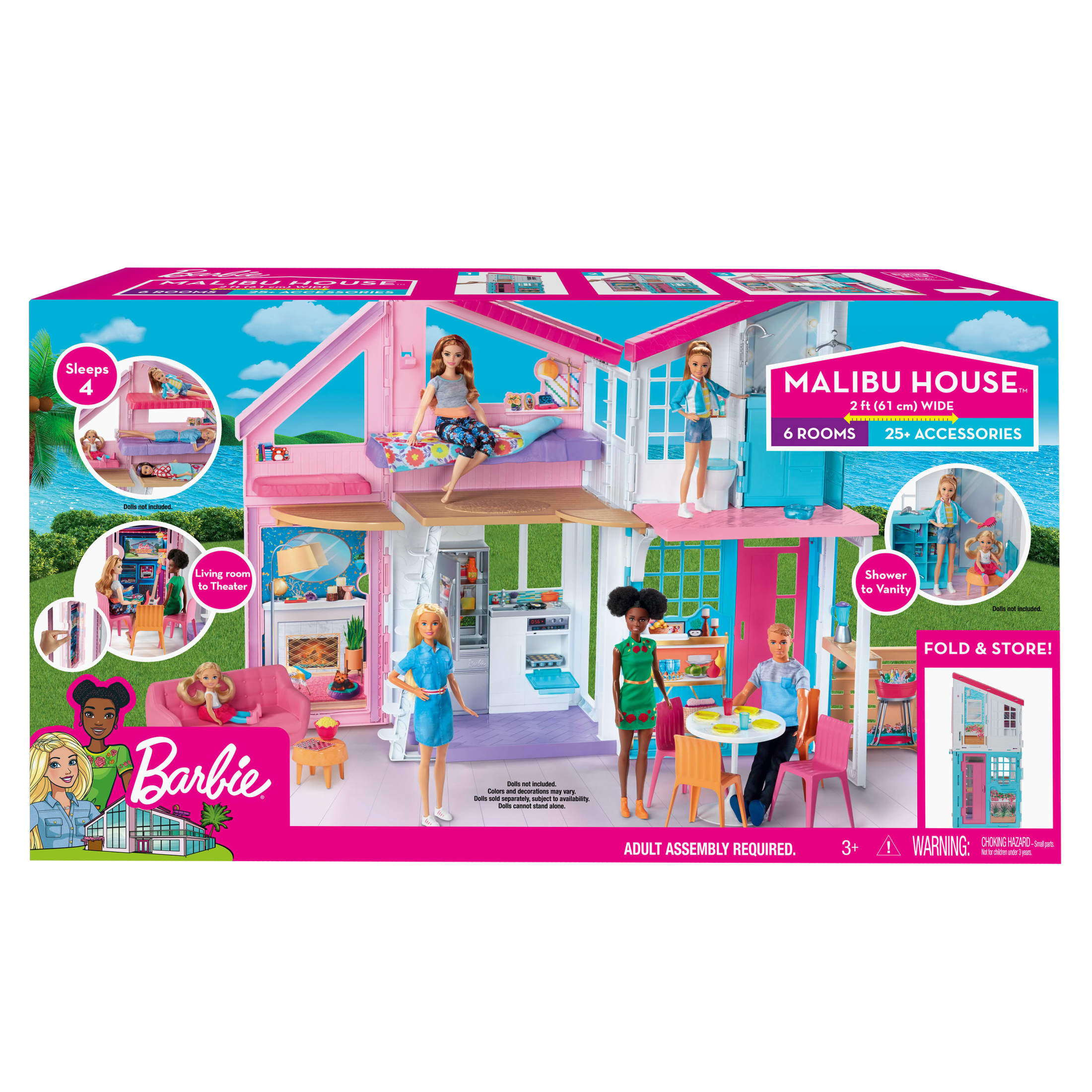 Barbie Malibu House Dollhouse Playset photo 6