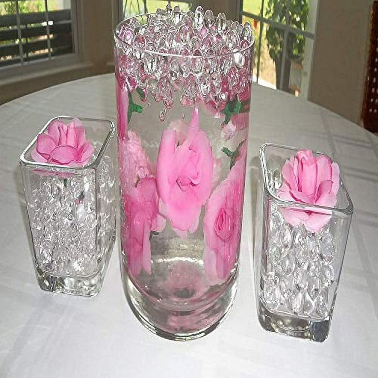 100pcs Magic Crystal Soil Water Beads Balls Flower Vases Filler  Centerpieces for Wedding Decoration kids Toys