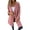 Pink M, variant on Women's Lapel Jacket Long Sleeved Woolen Coat Slim Jacket Office Pocket Casual Thin Cardigan for Autumn Winter