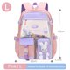 thumbnail image 4 of Lindo Conejo Dibujos Animados Pequeña Princesa Mochila Informal para Estudiantes Mochila Con Refrigerador Abierto Mochila Multifuncional 3776 (L) (Rosa) Rosa, 4 of 9
