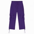 thumbnail image 5 of NOLDARES Boys Sweatpants Kids Athletic Pants Causal Joggers Workout Clothes with Pocket Drawstring(Dark Purple,11-12 Years), 5 of 5