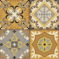 thumbnail image 2 of Pela Studio 15x15 Black Ornate Wood Framed with Double Matting Museum Art Print Titled - Golden Glow Tiles, 2 of 4