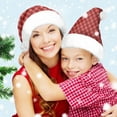 thumbnail image 3 of Christmas Santa Hat – Classic Red Santa Claus Hat with White Plush Trim & Pom, Soft Polyester Xmas Party Headwear for Holiday Decoration & Festive Costume Accessory, 3 of 4