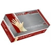 Safeguard synthetic vinyl tan powdered gloves (large) 100/box