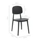 thumbnail image 3 of Set 4 Sillas de Comedor TOP LIVING de Plástico Respaldo Ovalado Negro, 3 of 8