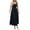 D Navy, variant on Adeawade Winter Dresses For Women Dress Square Neck Long Sleeveless Maxi Dress For Outing Spring Summer Fall Flowy Solid Color Strap Dress Black L