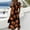 Orange, variant on KLHDSF Halloween Dresses For Women Short Sleeve V Neck Dress Lightweight Breathable Party Daily Outfit Black L