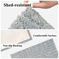 thumbnail image 4 of Aonewoe Bath Mat Sets 3 Piece Microfiber Bathroom Mat Sets Water Absorbent Washable Non Slip Bath and Toilet Rug Set for Bathrooms Decor（Gray）, 4 of 11
