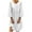 White, variant on Meichang Women's Casual Cotton Linen Dresses 3/4 Bell Sleeve Solid Shirt Dresses Plus Size Loose Fit Pleated Mini Dresses Lightweight Comfy Work Dresses Coffee M