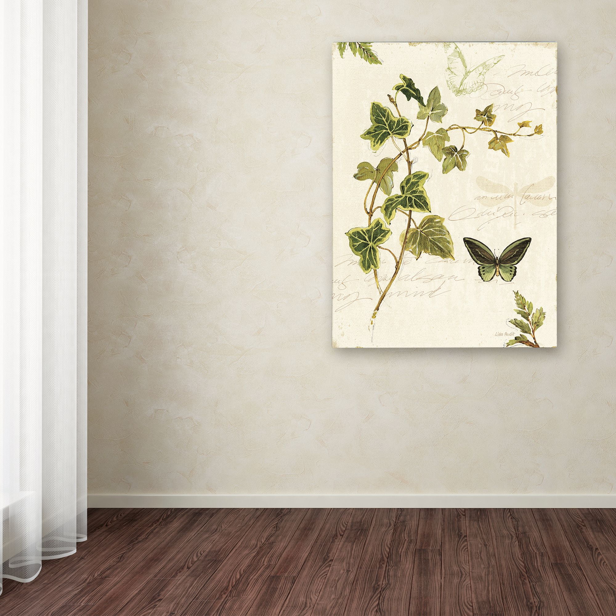 Trademark Fine Art "Ivies and Ferns IV" Canvas Art by Lisa Audit