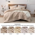 thumbnail image 4 of Juego de edredón Bedsure Queen Warm Sand con 1 edredón y 2 fundas, 4 of 8