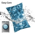thumbnail image 6 of Fuzoiu Blue Tie Dye Print Pillow Case with Hidden Zipper,Pillow Covers,Soft and Comfortable Pillowcase-20"x30", 6 of 6