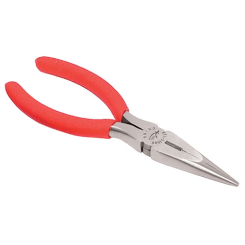 K Tool 51006 Needle Nose Pliers, 6" Long, with Side Cutter, Vinyl Grips by