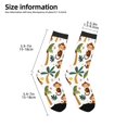thumbnail image 2 of Honeii Monkeys Swinging from Palms Print Children's Colorful Socks,Unisex Kids and Toddlers' Cushioned Sock,Kids Athletic Crew Socks,for Everyday Wear and Sports, 2 of 5