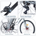 thumbnail image 5 of 700C Road Bike, 7 Speed Hybrid Bike with Double Disc Brake for Women & Men, City Bicycle Adult Commuter Bicycle, 5 of 5