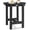 Black, variant on Y&M Outdoor Side Table, HIPS Adirondack Small Double Layer Table, Waterproof Square Outside Table, Balcony End Tables for Patio, Pool, Porch, Deck, Indoor or Outdoor Use, Orange