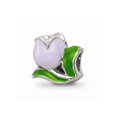 thumbnail image 1 of FB Jewels Sterling Silver Reflections Kids Enameled Tulip Bead, 1 of 2