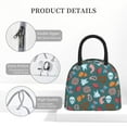 thumbnail image 4 of Rocae cute Skull organ for Leakproof Lunch Box for Adults, Wide Opening Lunch Tote Bag, Reusable Lunch Cooler Bag, 4 of 6