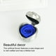 thumbnail image 3 of Billuyoard Compromiso de boda Romántico en forma de corazón Flor de rosa artificial Simulación de flores falsas Dormitorio Patio Decoración de Artesanía Caja de plata azul, 3 of 6