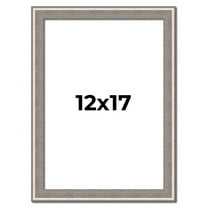 12x17 Frame Grey Real Wood Picture Frame Width 1.25 inches | Interior Frame Depth 0.5 inches | Hans
