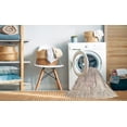 thumbnail image 2 of Ahgly Company Machine Washable Indoor Square Traditional Wheat Beige Area Rugs, 4' Square, 2 of 7