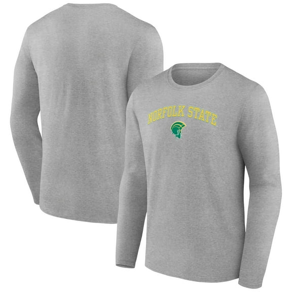 Men's Gray Norfolk State Spartans Campus Long Sleeve T-Shirt