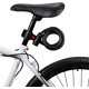 thumbnail image 2 of Candado para bicicleta con cable y llave para puerta de bicicleta, motocicleta, cochecito (negro), 2 of 5