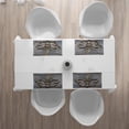 thumbnail image 3 of Ambesonne Fleur De Lis Place Mats Set of 4, Sign Wood, Standard Size, Grey Brown, 3 of 4